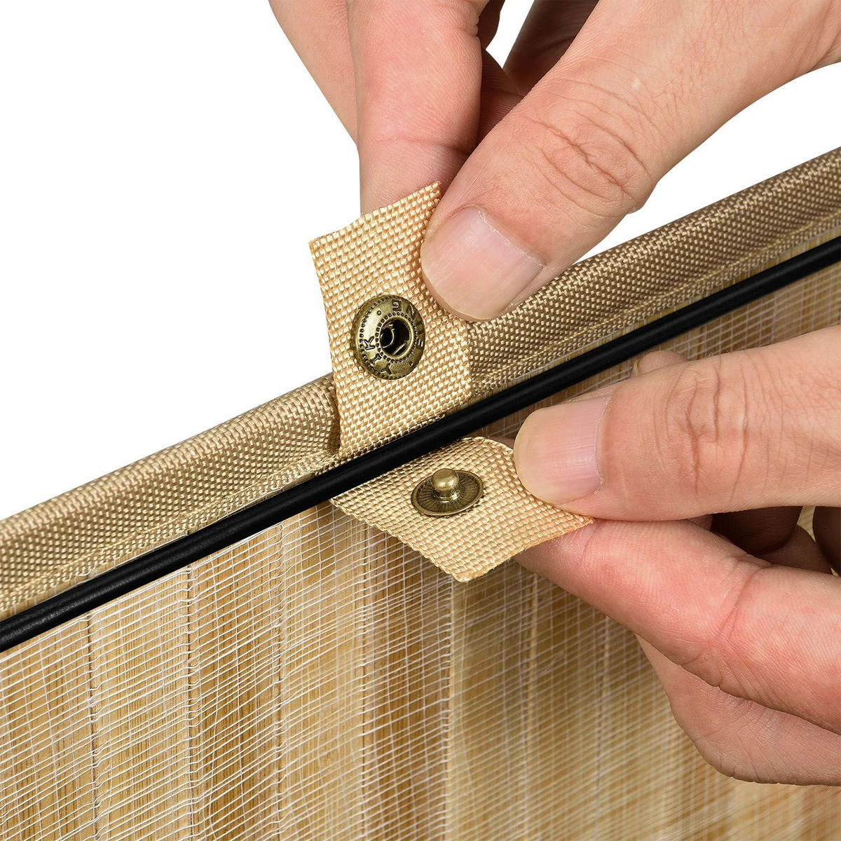 WÄSCHEKORB Curly 100 L natur - Naturfarben, Holz (52/63/32cm) - Juskys