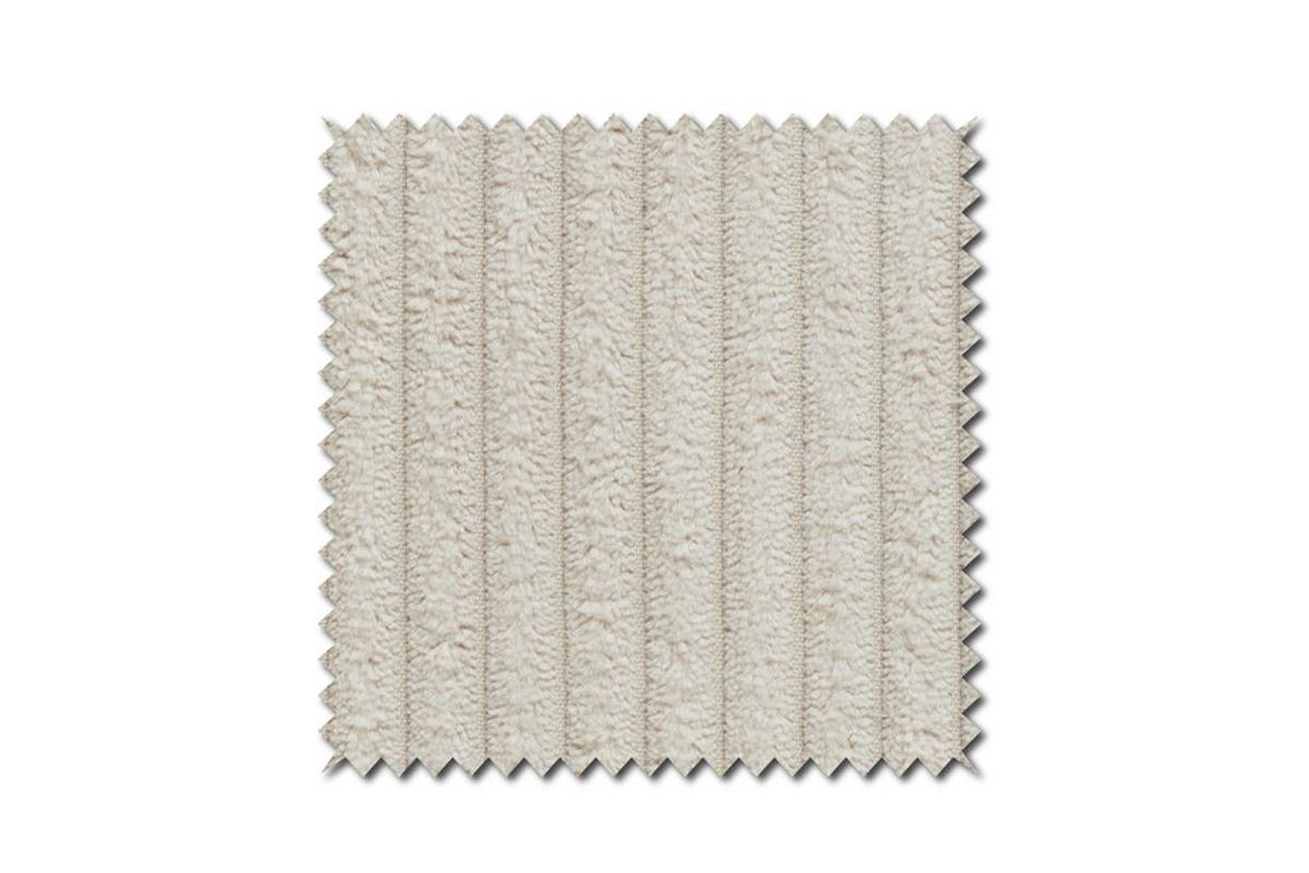 SOFA NETTA Cremeweiß Cord - Creme/Braun, Birkenholz/Textil (226/90/116cm) - KAWOLA