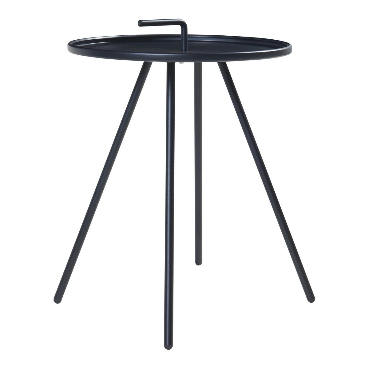 GARTEN-BEISTELLTISCH Fosen - Schwarz, Metall (42/42/55cm) - [en.casa]