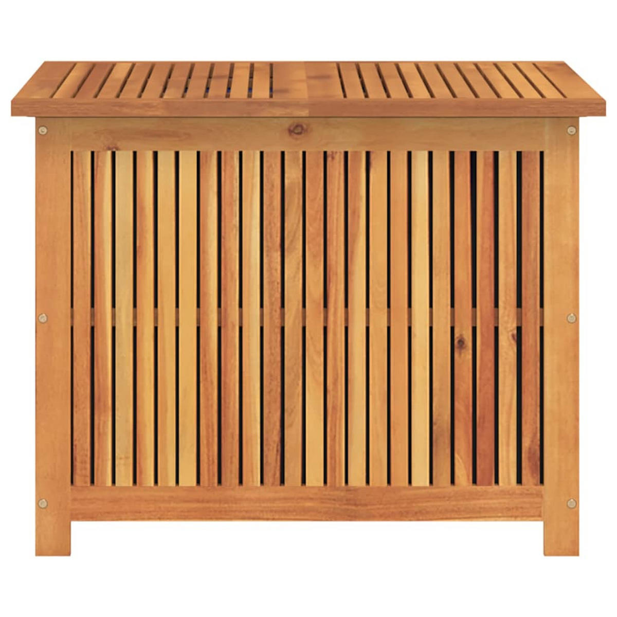 GARTENBOX 75/75/58 Cm Massivholz Akazie - Braun, Holz (75/58/75cm) - vidaXL