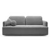 SCHLAFSOFA Lambina Grau Boucle - Schwarz/Grau, Kunststoff/Textil (227/92/104cm) - Selsey