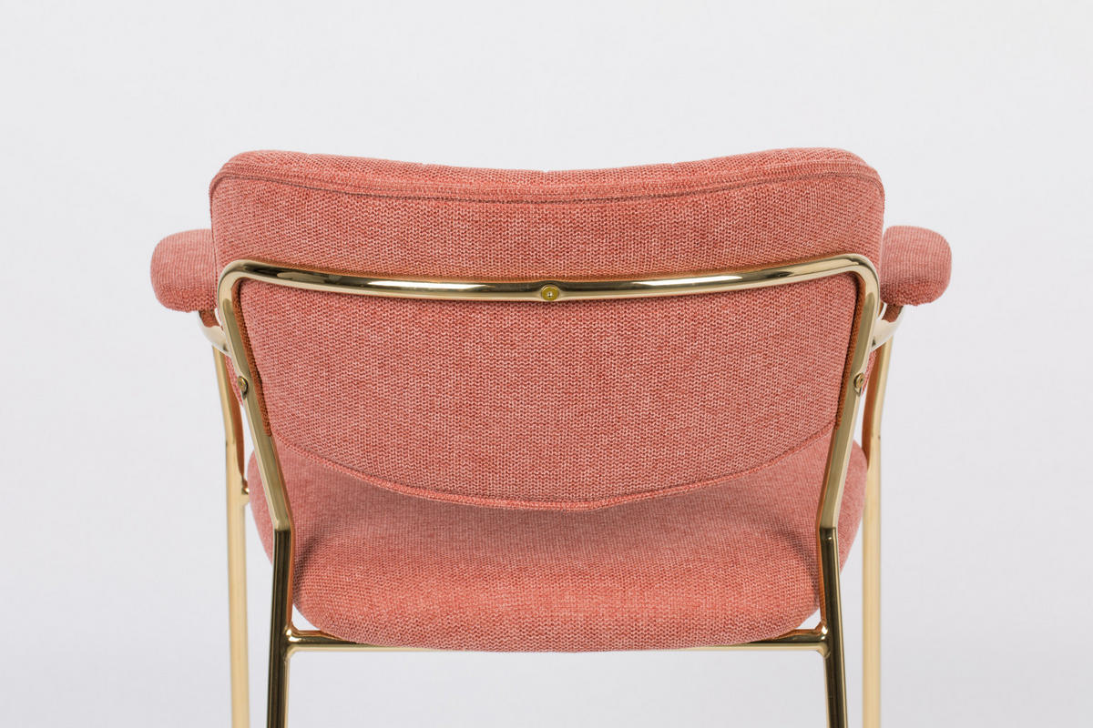 ESSZIMMERSTUHL Jolien - Rosa - 56/61/78 cm - 2er-Set - Pink, Textil (61/78/56cm)