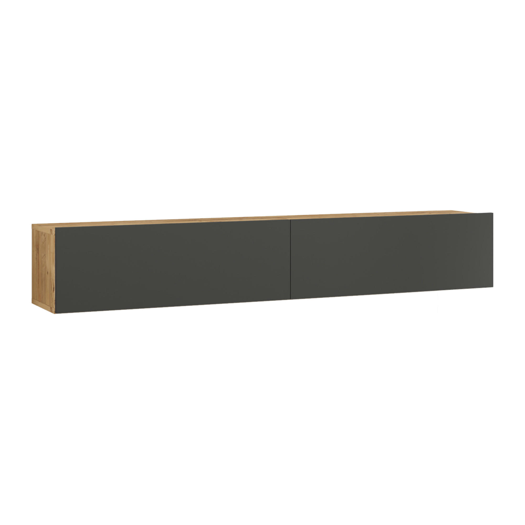 TV SKŘÍŇ Lapinlahti - tmavě šedá, kompozitní dřevo (180/29.5/31.5cm) - [en.casa]
