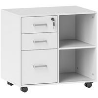 ROLLCONTAINER DE-14500 Weiß - Weiß, Holzwerkstoff (40/56/60cm) - ComfortXL
