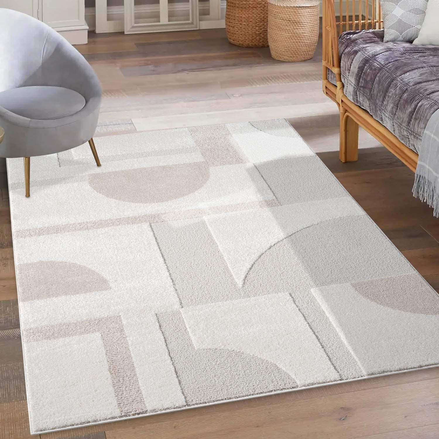 KURZFLOR-TEPPICH Lounge 9992 Creme 140x200 cm - Creme, Textil (140/200cm) - carpet city