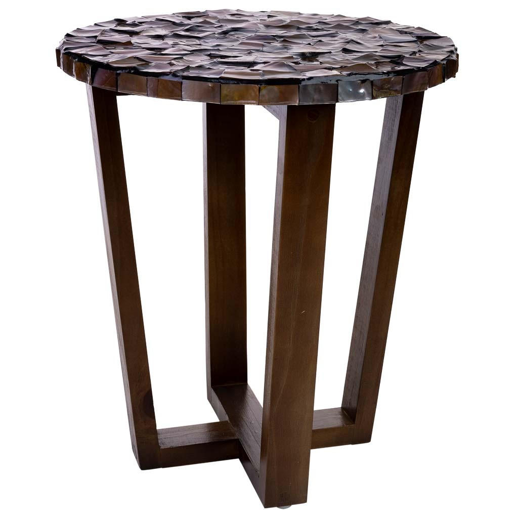 TISCH aus Holz, braun, 36x40cm - Braun, Holz (36/36/40cm) - Wanderlust