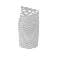 SICHTSCHUTZSTREIFEN PP Premium Gelocht 20 Prozent Streifen Weiß 2,55m - Weiß, Kunststoff (255/19cm) - ZAUN|ZU