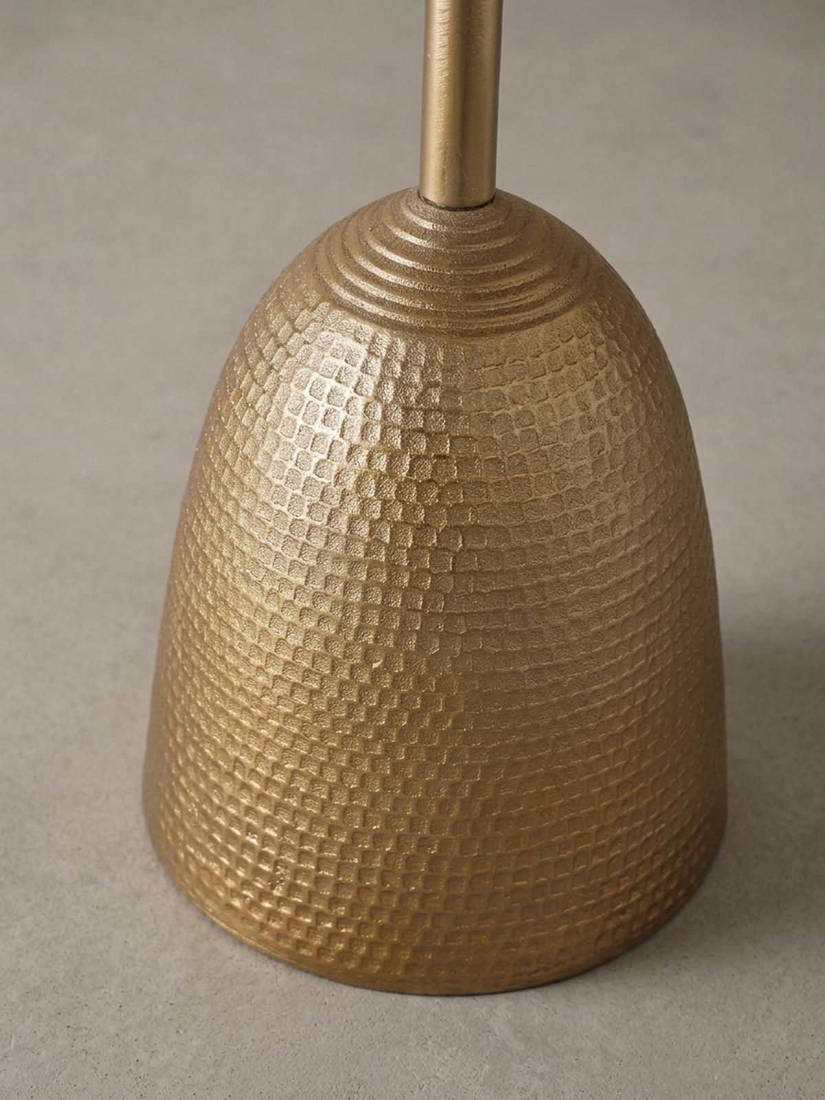 BEISTELLTISCH – Rund Mattgold Aluminium lackiert 33x33x53 cm - Goldfarben, Metall (33/33/53cm) - KADIMA DESIGN