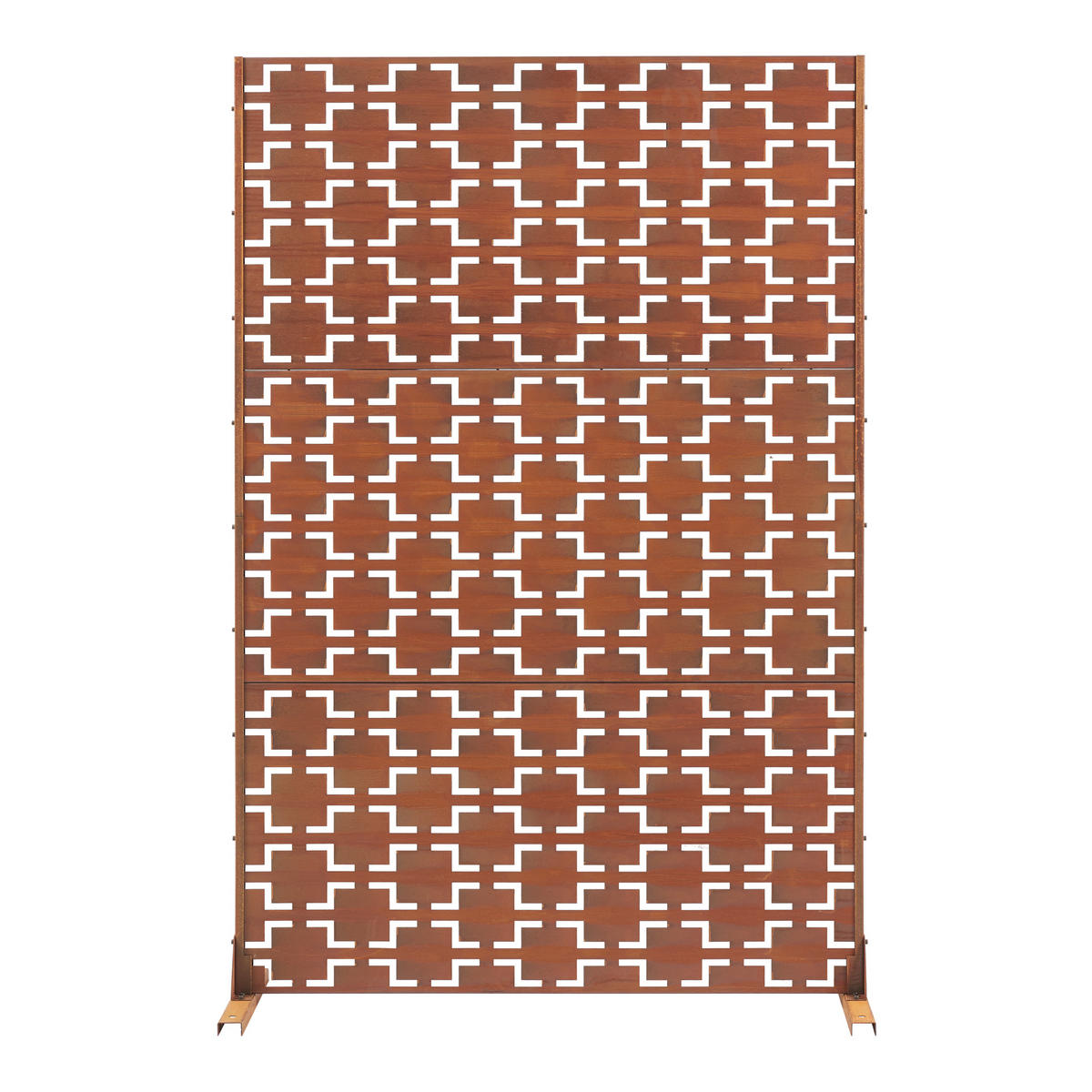 TRENNWAND Basciano - Rostfarben, Metall (120/180/40cm) - casa.pro