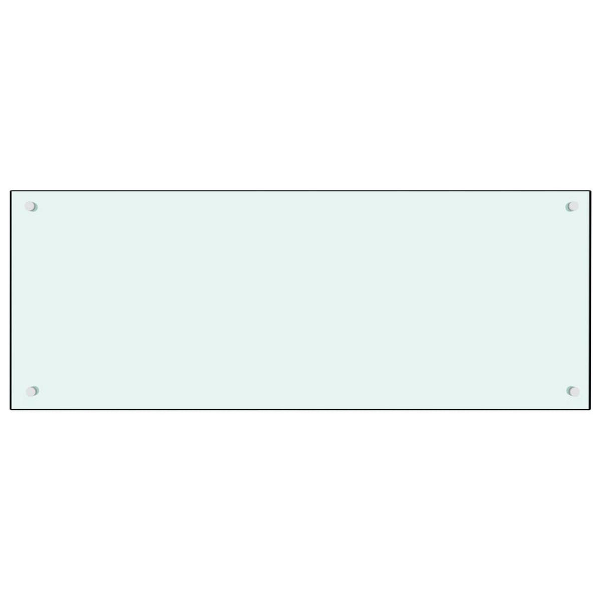 KÜCHENRÜCKWAND Glas 100x40 cm Weiß Wand-Spritzschutz - Weiß, Glas (100/40/0.6cm) - DELUKE