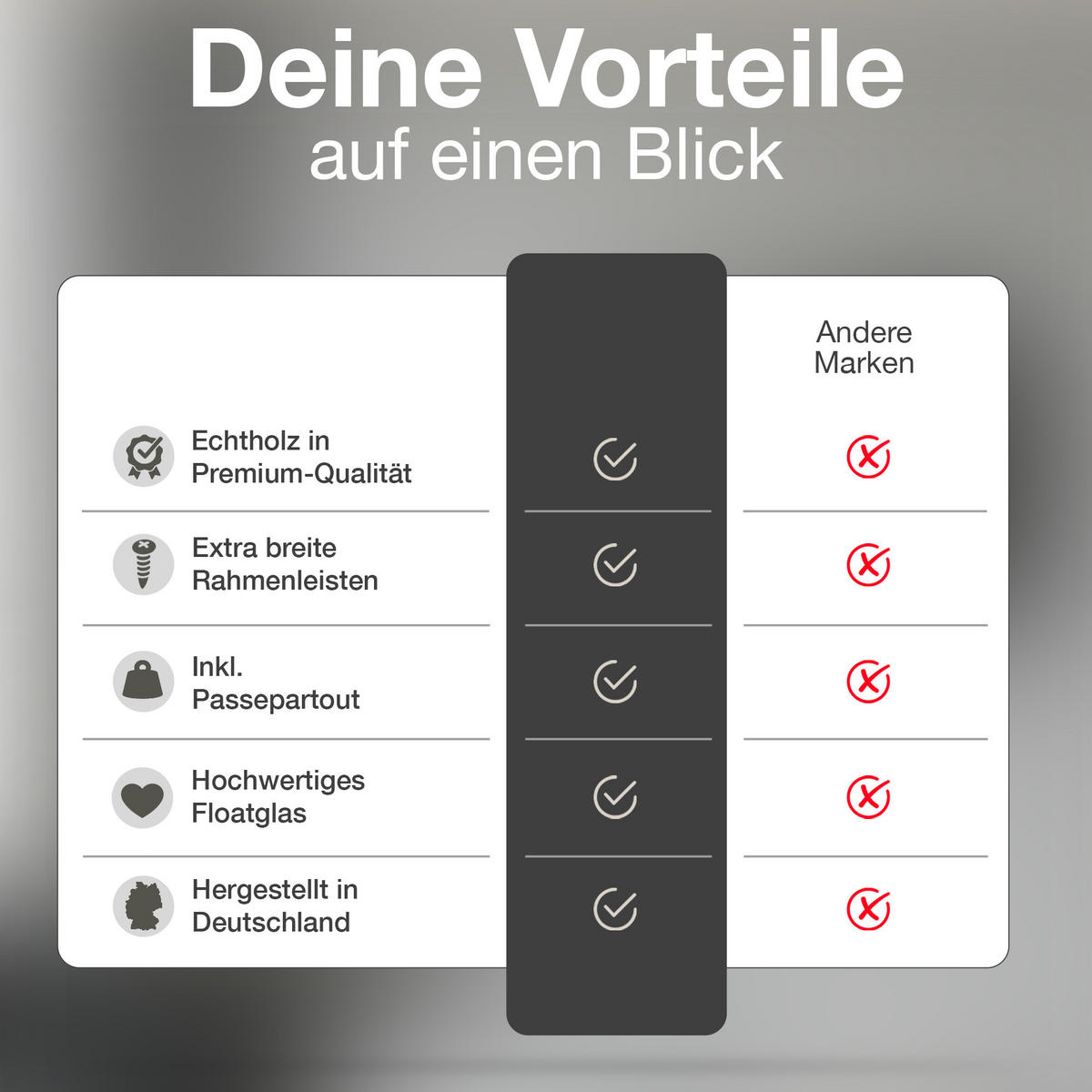 VINYL RAHMEN 40/40 für die Platte - Hellblau, Holz (40/40cm) - K-Möbel