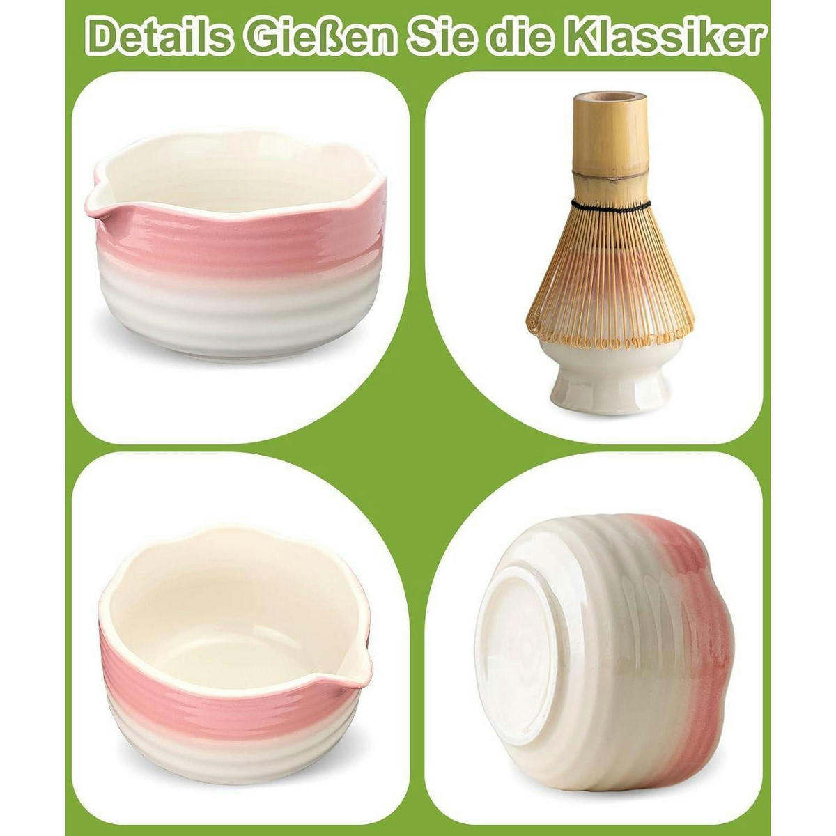MATCHA Set 7-teilig Rosa - Rosa, Keramik (15/10/20cm)
