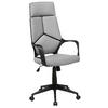 BÜROSTUHL Polyester Schwarz/Grau Delight - Schwarz, Kunststoff/Textil (64/116/64cm) - Beliani