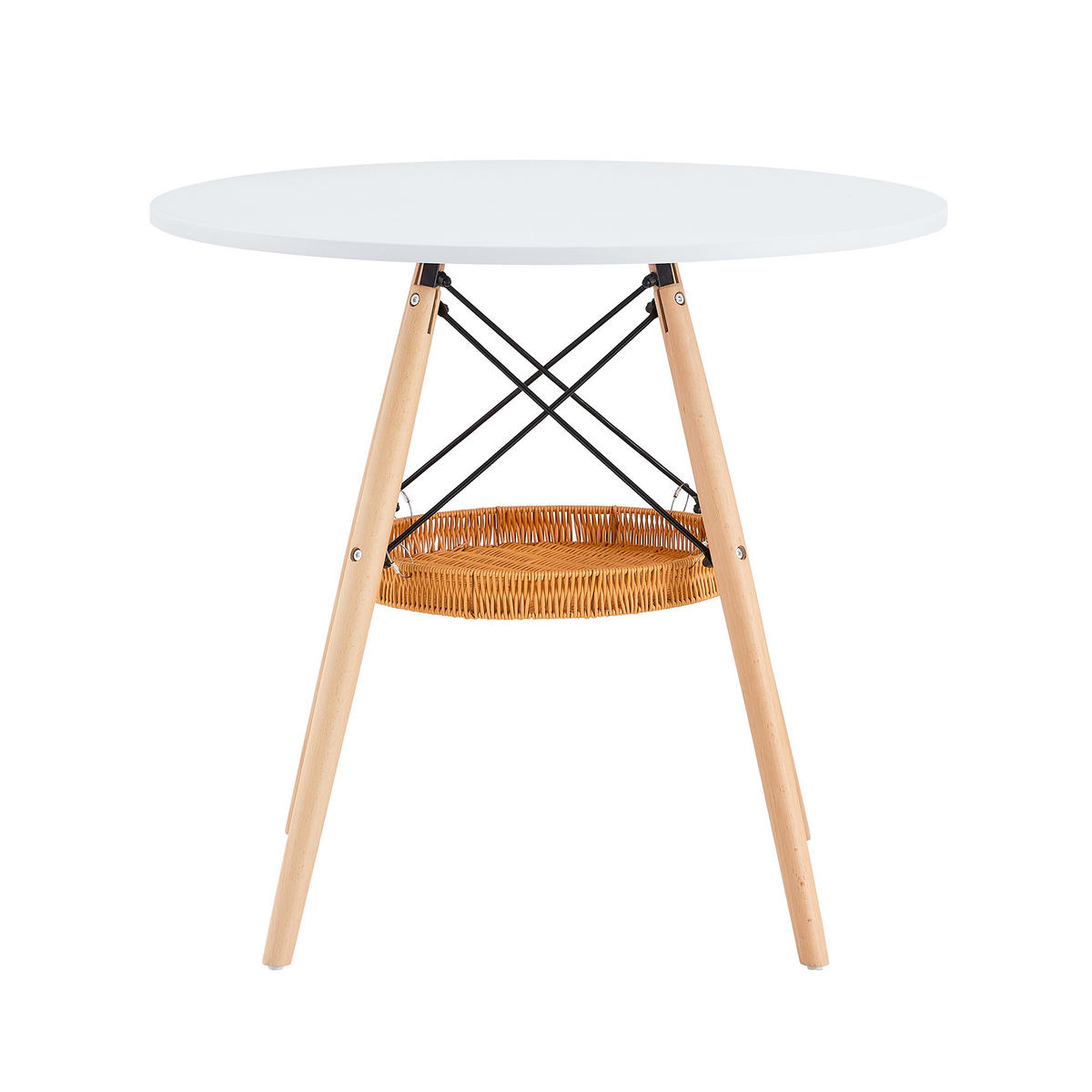 ESSTISCH Weiß 80/80/71,5 cm - Weiß, Holz (80/80/71.5cm) - PANGIVO