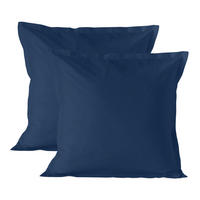 KISSENBEZUG basic 60x60 cm (x2) dunkelblau - Blau, Textil (60/60cm) - Happy Friday