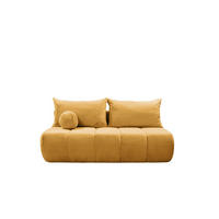 SCHLAFSOFA Anzia - Orange, Holzwerkstoff/Textil (205/97/85cm) - Fun Möbel