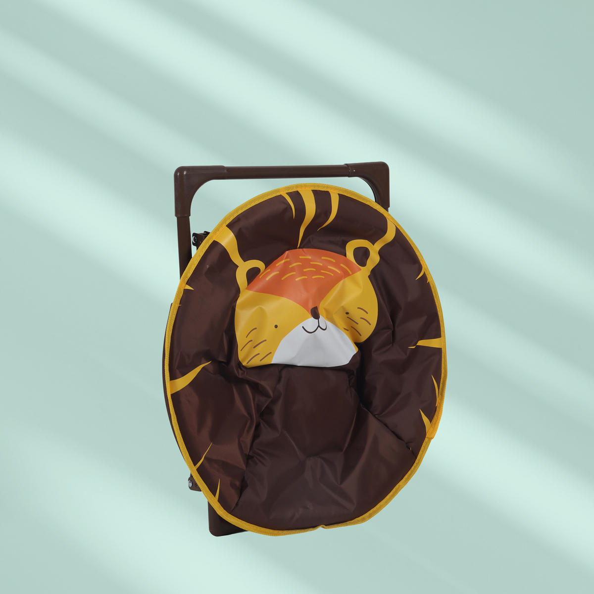 MOONCHAIR - temno rjava, kovina/umetna masa (50/47/48cm) - Relaxdays