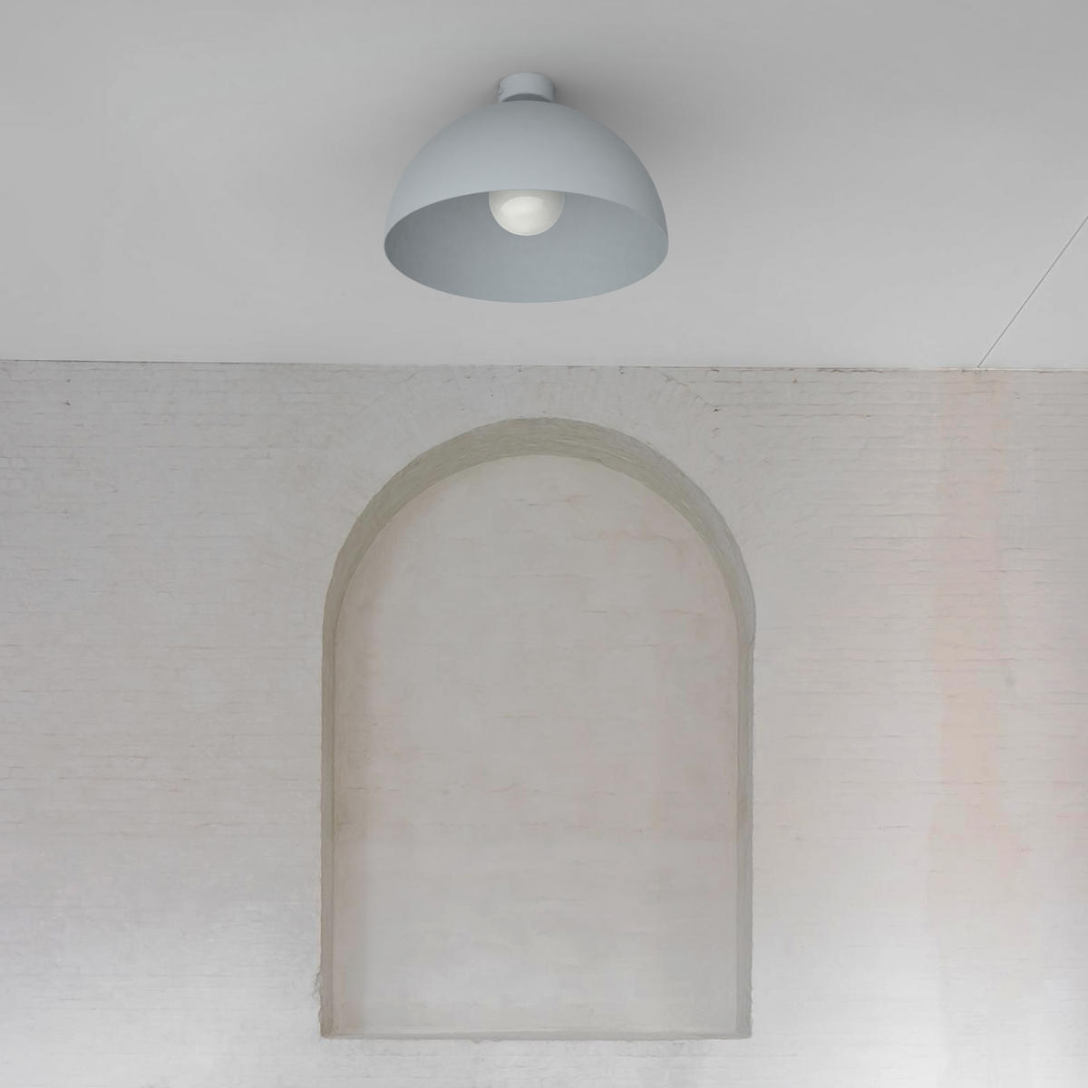 DECKENLEUCHTE Cassis - Grau, Metall (40/40/20cm) - Lumicom