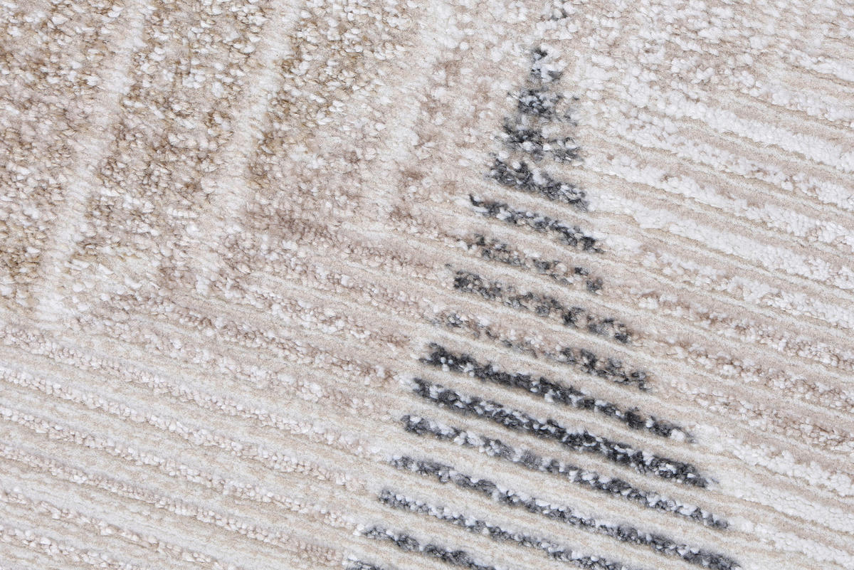 TEPPICH COMO Creme 120/170 cm - Creme, Kunststoff (120/170cm) - Tapiso