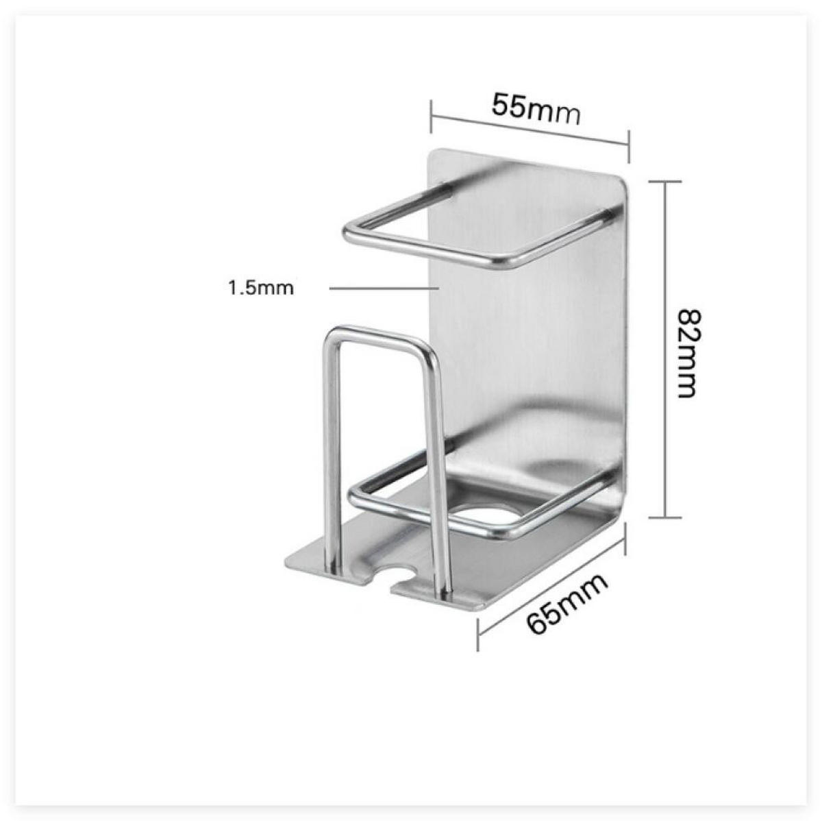 ZAHNBÜRSTENHALTER , Set mit 2 Mundspülbecherhaltern - Silberfarben, Metall (8.2/5.5/6.5cm) - BELZ