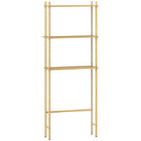 Toilettenregal Bambus Naturholz - Naturfarben, Holzwerkstoff (25.5/181/69cm) - HOMCOM