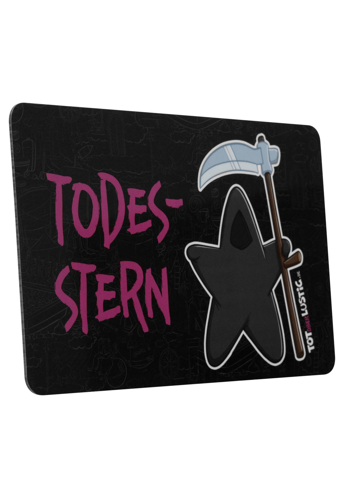 BRETTCHEN Tot aber lustig Todesstern Schwarz 14,5 x 23,5 cm - Schwarz, Kunststoff (14.5/23.5cm) - United Labels