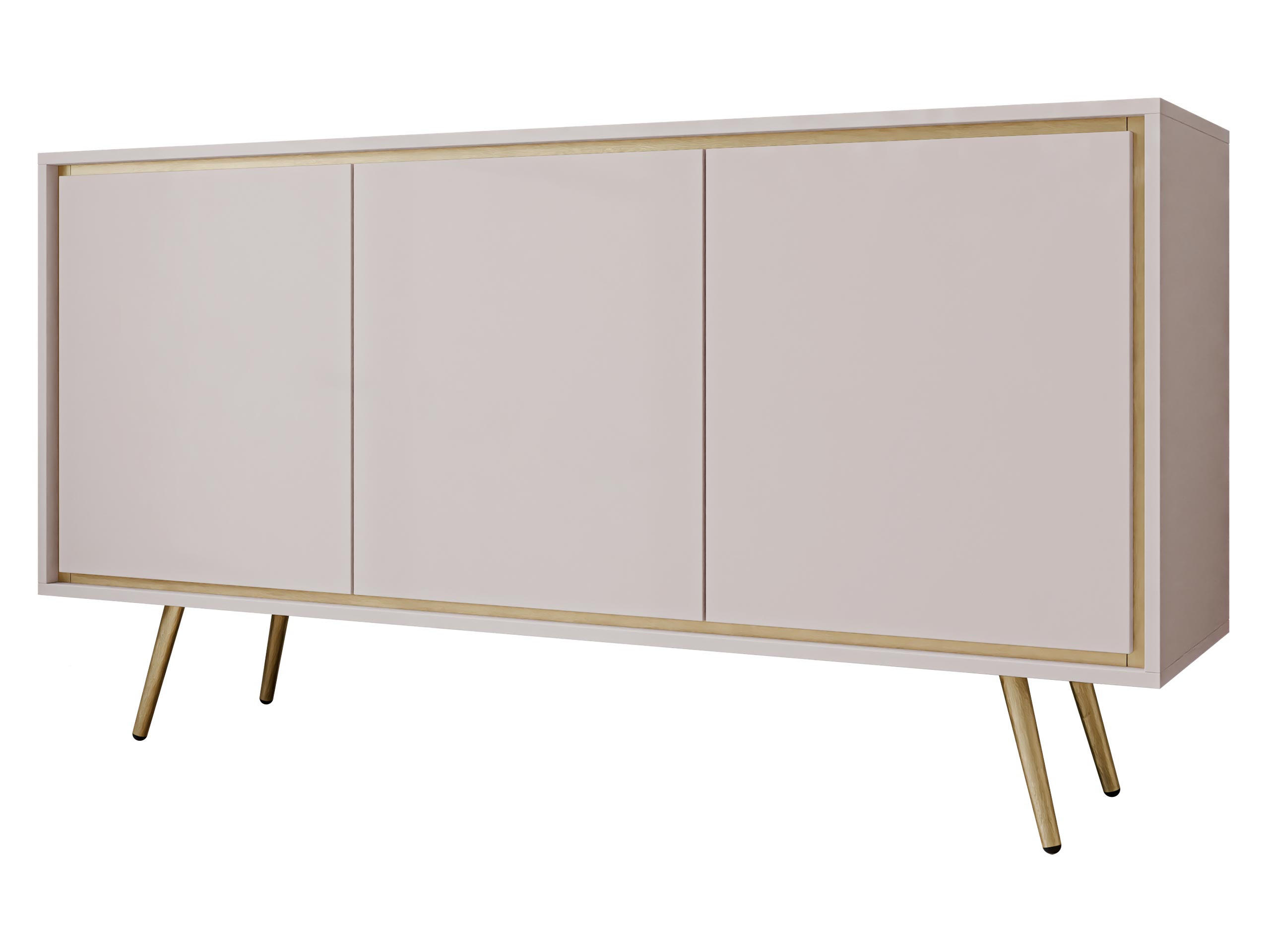 KOMMODE Tori 01 - Kaschmir/Goldfarben, Holzwerkstoff/Metall (150/80/40cm) - MIRJAN24