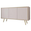 KOMMODE Tori 01 - Kaschmir/Goldfarben, Holzwerkstoff/Metall (150/80/40cm) - MIRJAN24
