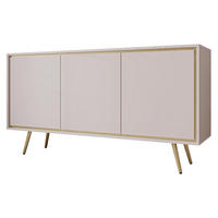 KOMMODE Tori 01 - Kaschmir/Goldfarben, Holzwerkstoff/Metall (150/80/40cm) - MIRJAN24