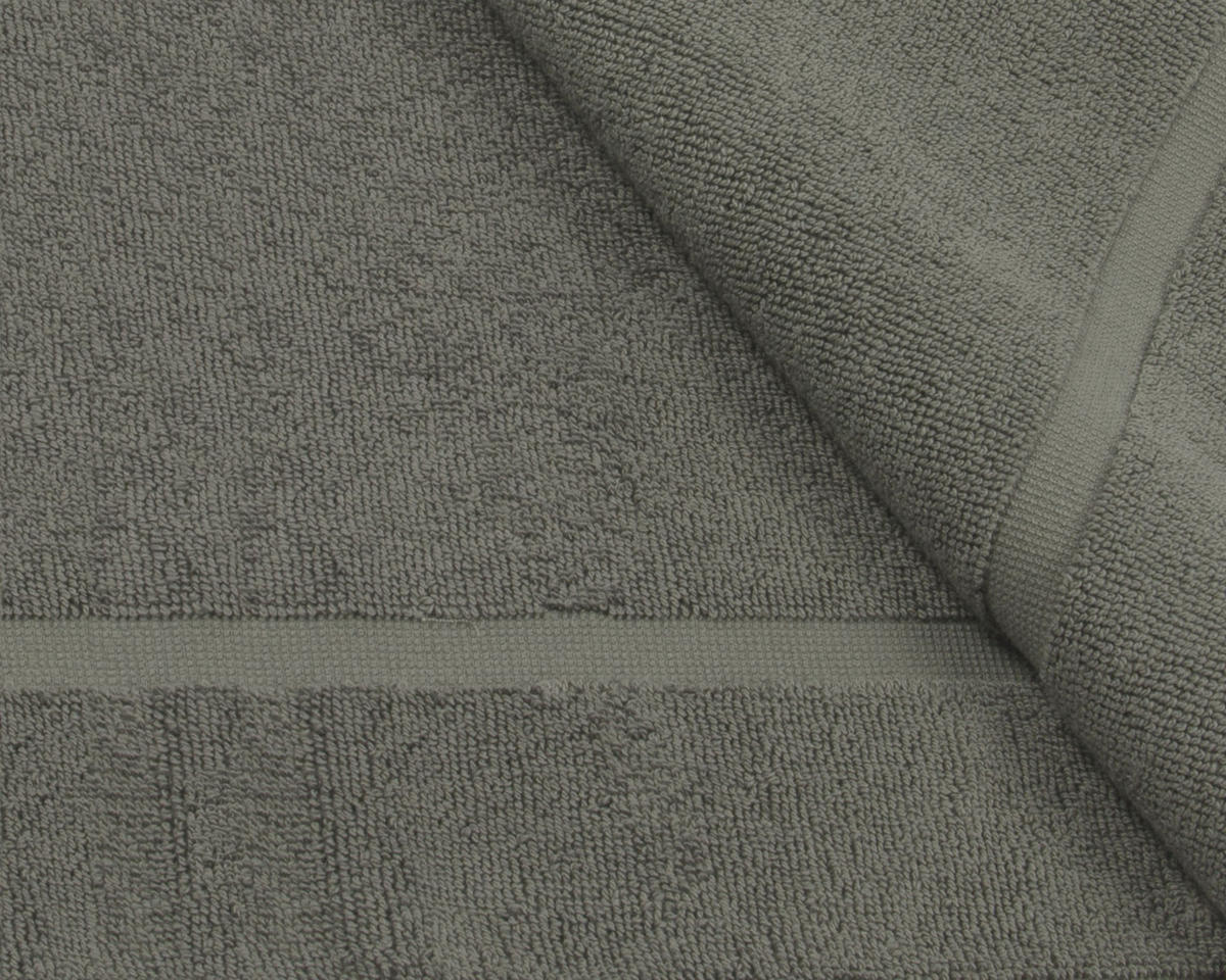 BADEMATTE, 2er-Set, 50x80 cm, 100% Baumwolle, Grau - Taupe, Textil (50/80cm) - Zollner