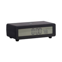 WECKER Berlin LCD with Charger - Schwarz - 8/4,5 cm - Schwarz, Kunststoff (8/4/8cm) - Karlsson