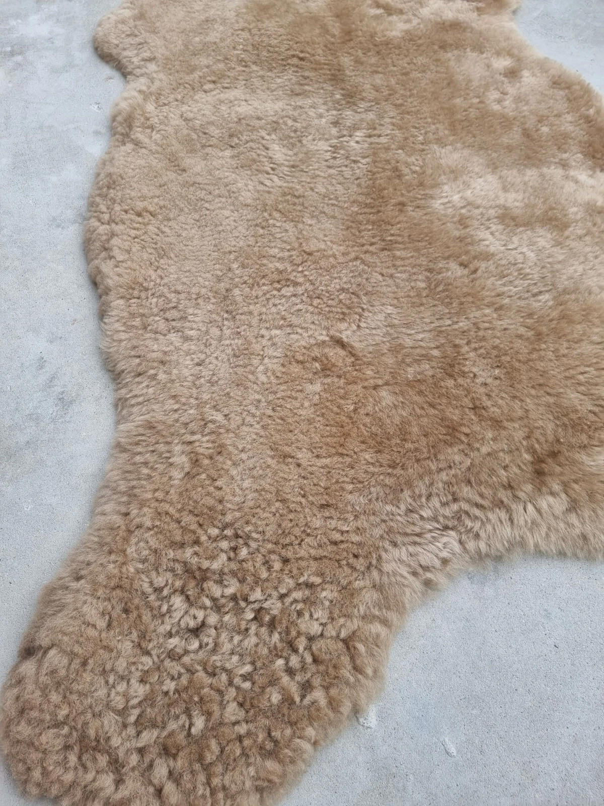 SCHAFFELL Premium Merino Lammfell Natur Beige geschoren ca. 115 cm - Beige, Fell (65/115cm) - Provellus