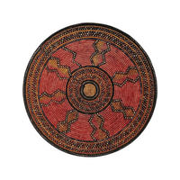 OUTDOORTEPPICH rund Artis Rot ø 160 cm rund - Rot, Textil (160/160cm) - benuta Nest
