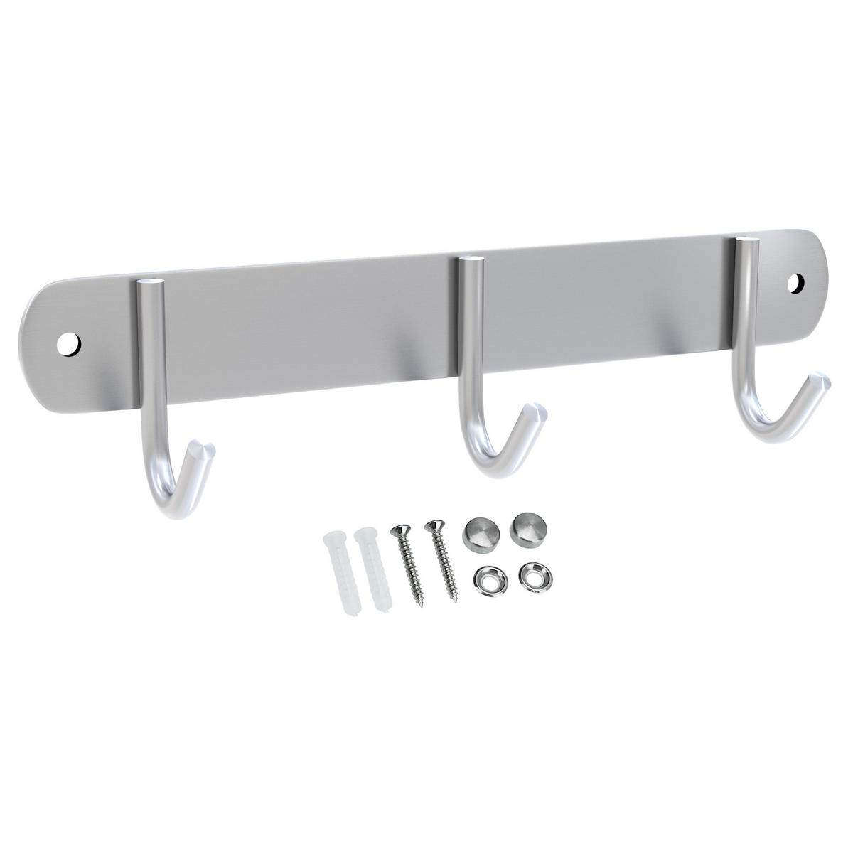 GARDEROBENLEISTE 22/5/5 cm - Silberfarben, Metall (5/5/22cm) - Intirilife