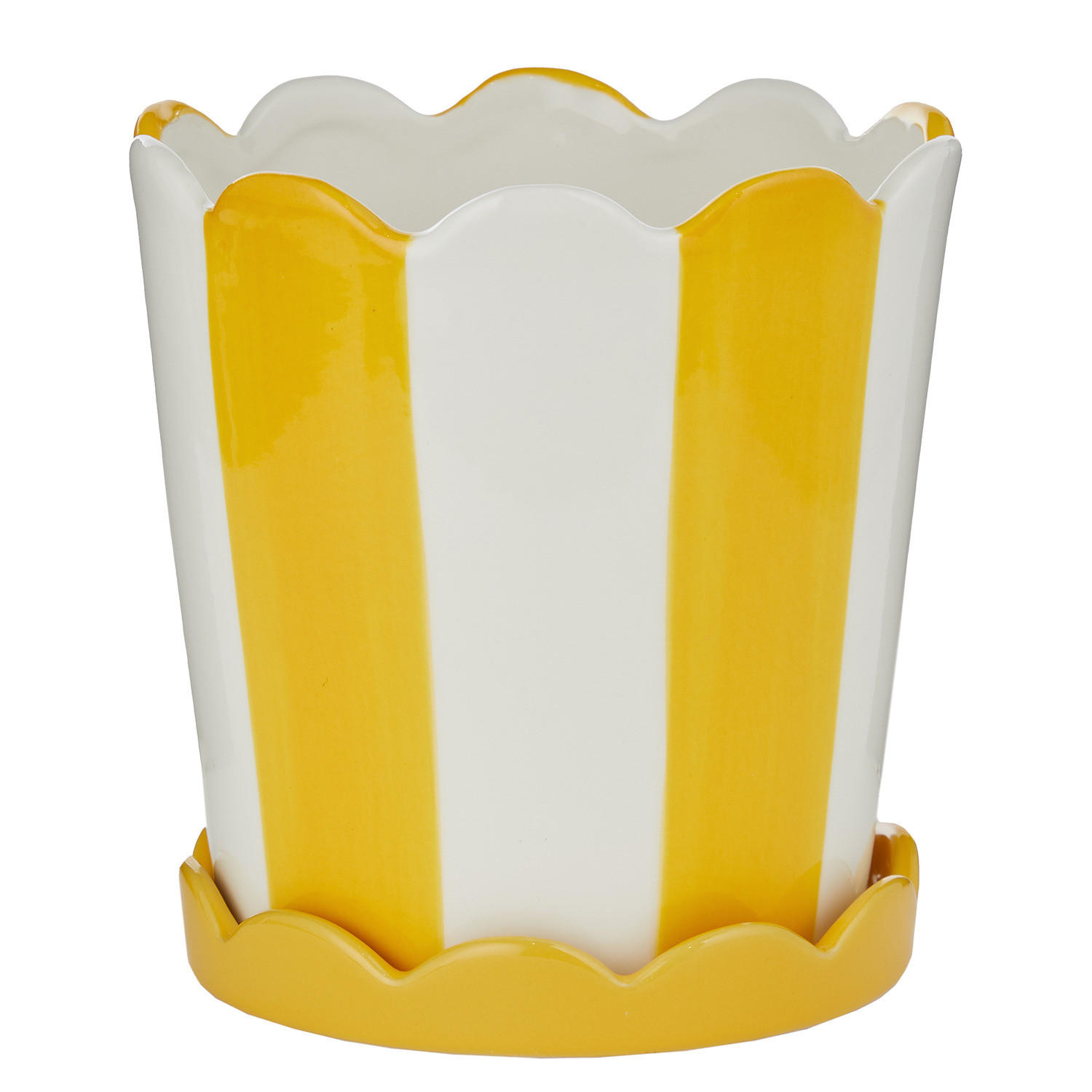 BLUMENTOPF Sundae Ø16cm - Gelb, Keramik (17cm) - BUTLERS