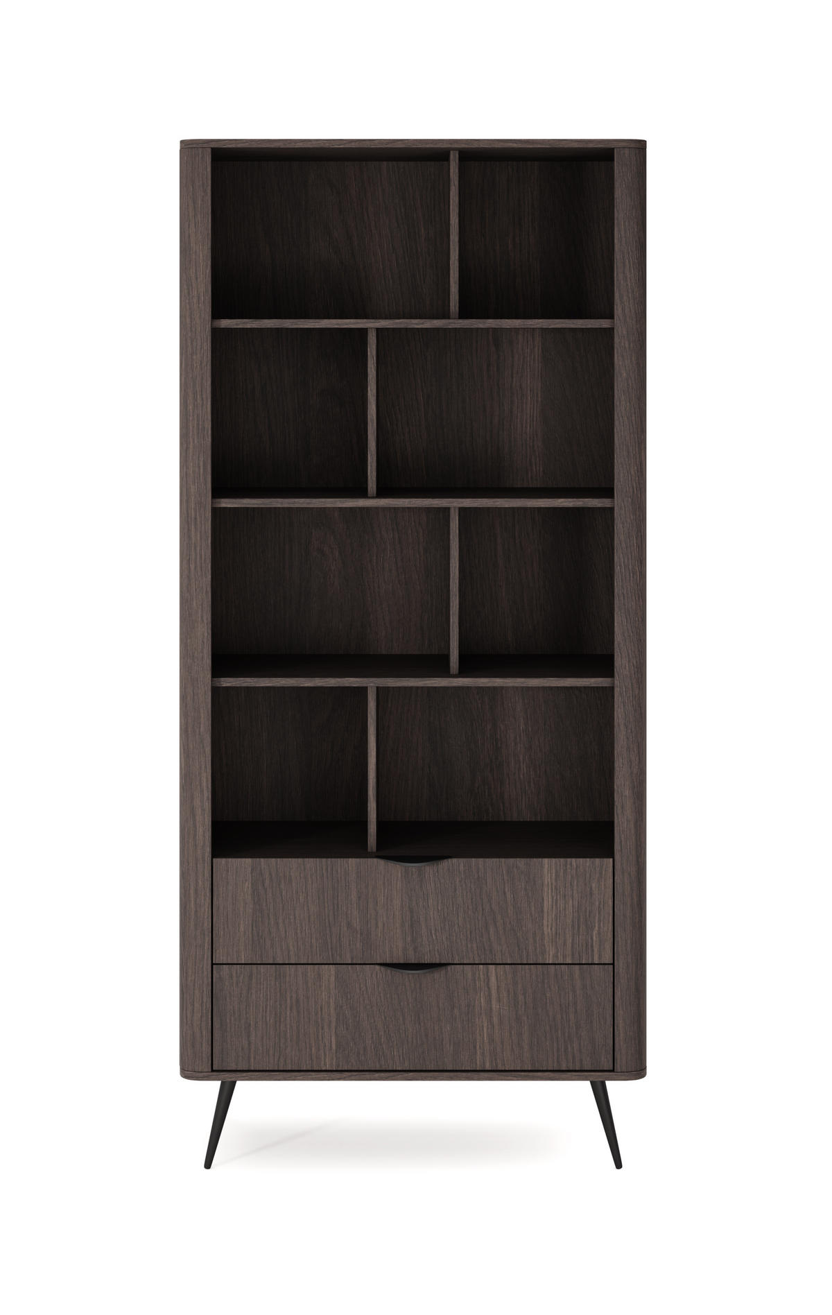 BÜCHERREGAL NOBILE 113,2x38x193,8 cm, Regal Eichefarben - Eichefarben, Holzwerkstoff (113.2/193.8/38cm) - MASSENO