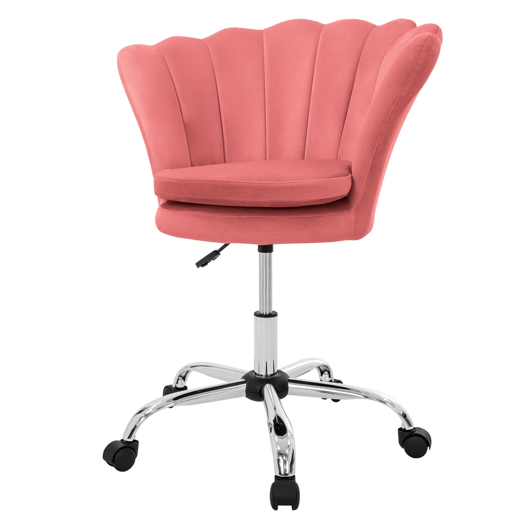 DREHSTUHL Kunstfell Rosa - Rosa, Metall (68/90/68cm) - ML-DESIGN