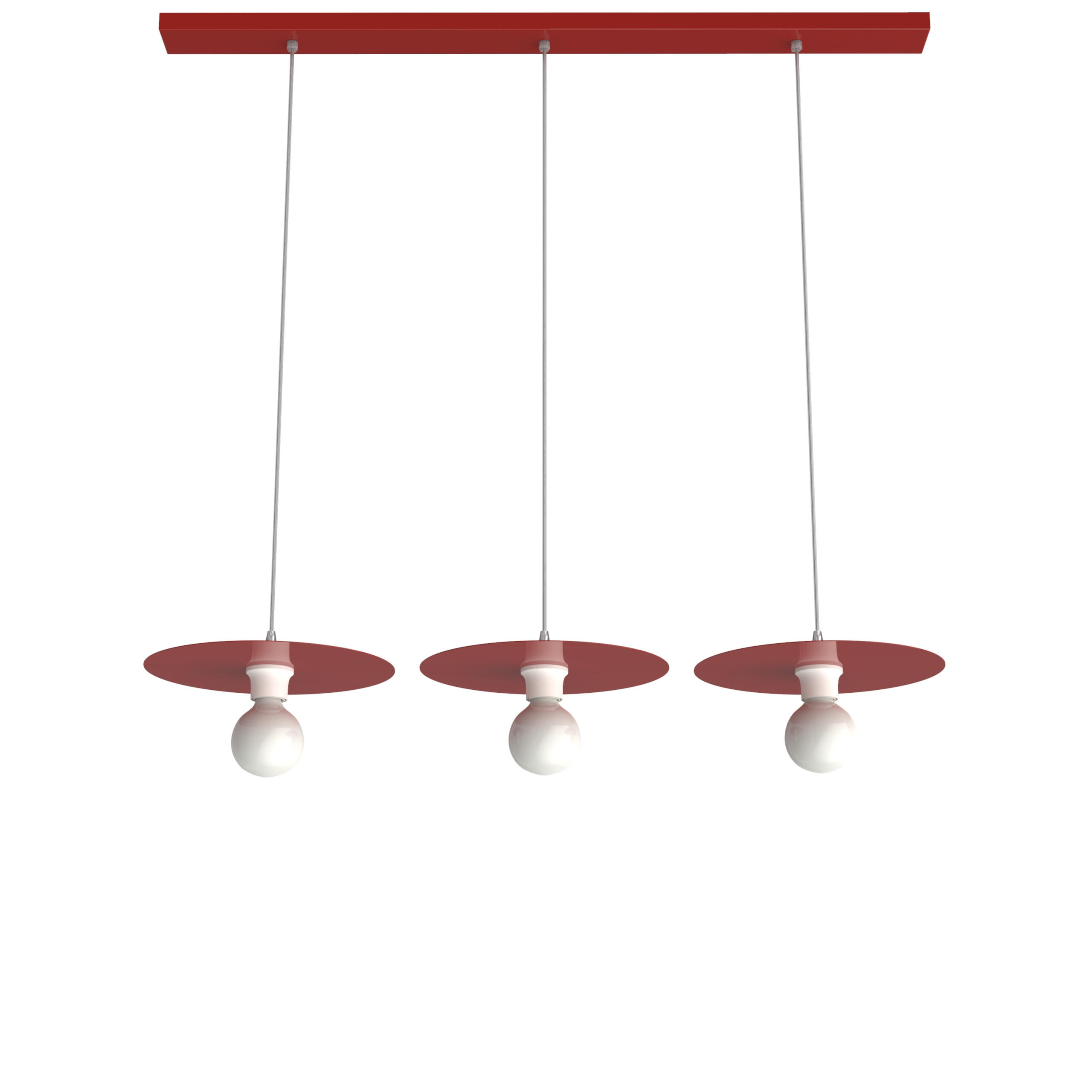 Lumicom Hängeleuchte Rot 30x7x30 cm