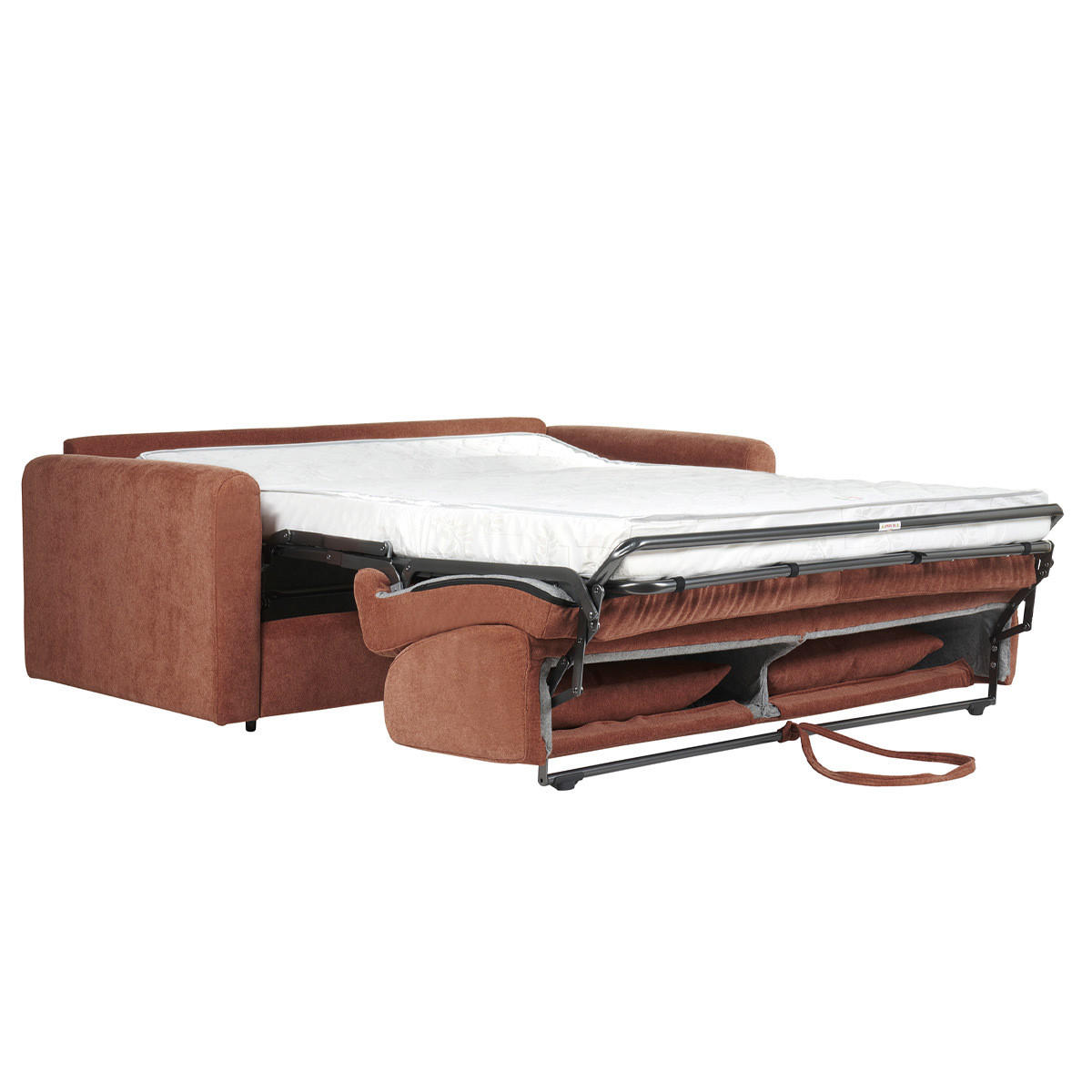 Thumbnail - Miliboo Schlafsofa, Terracotta, Textil, 100x87x186 cm, Wohnzimmer, Sofas & Couches, Schlafsofas