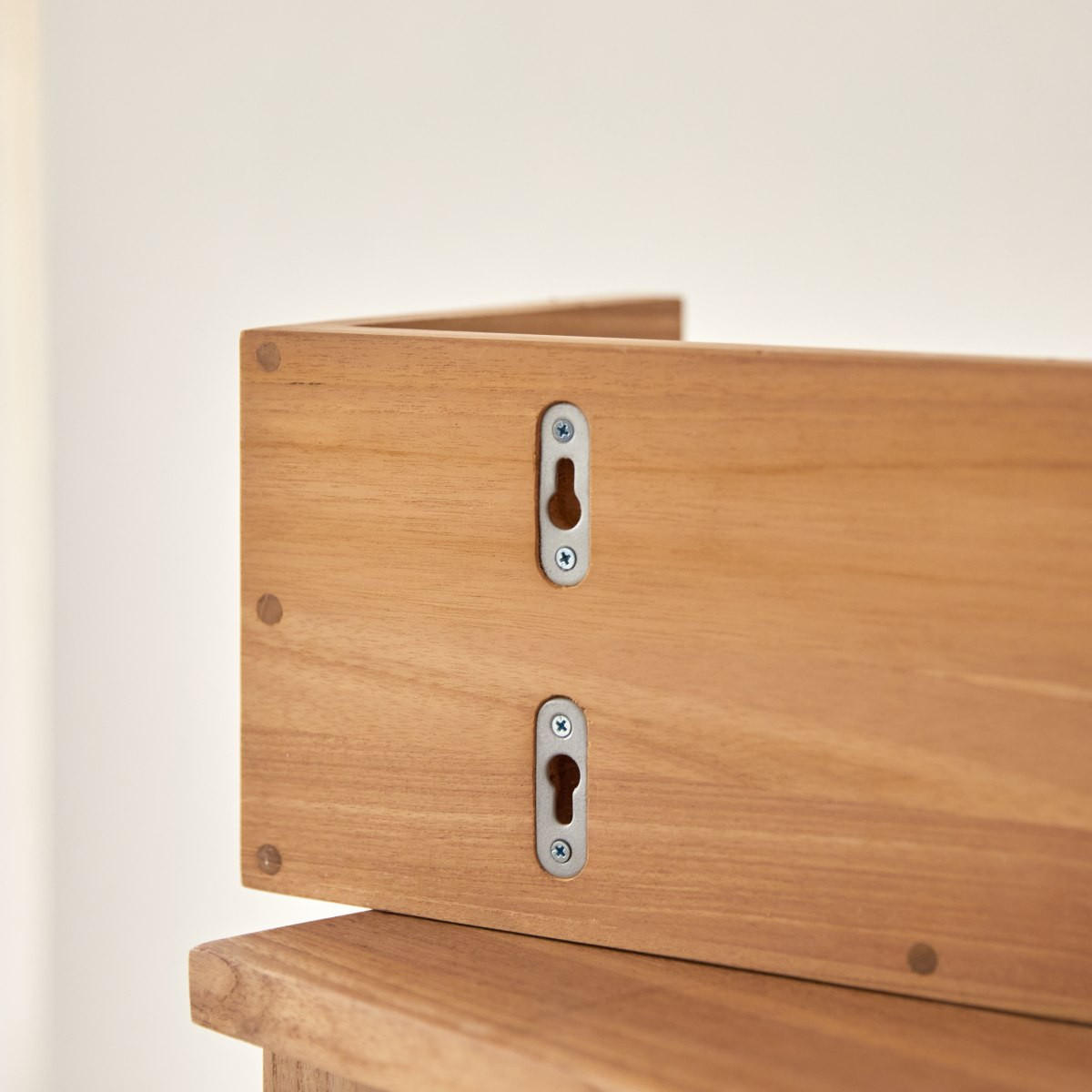 BADREGAL Sasha Natur aus Teak - Naturfarben, Holz (60/15/20cm) - Tikamoon