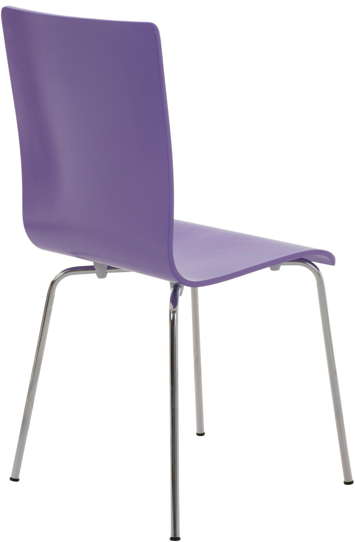BESUCHERSTUHL PEPE 87x43x47 cm Lila Holz Metall - Lila, Metall (43/87/47cm) - DELUKE