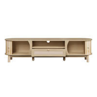 TV-ELEMENT 165/37/46 cm Natürlich mit 2 Türen und 1 Schubladen - Ahornfarben, Holz (165/46/37cm) - Oxeza