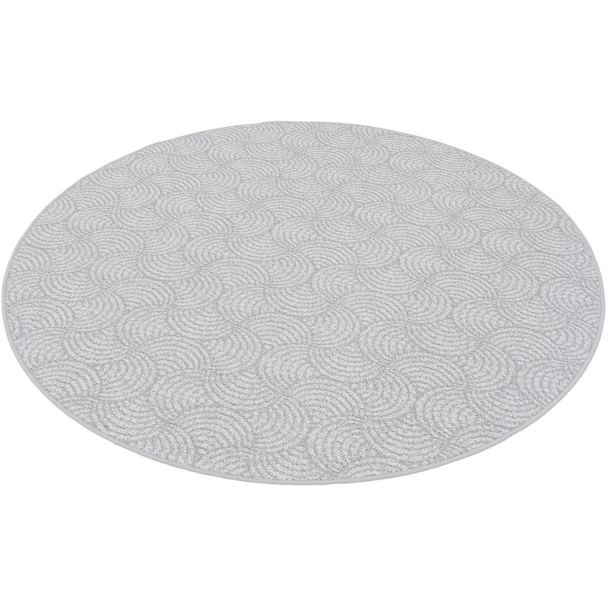 FEINSCHLINGE DESIGNER TEPPICH RUND CIRCLE - Grau, Textil (200/200cm) - Snapstyle