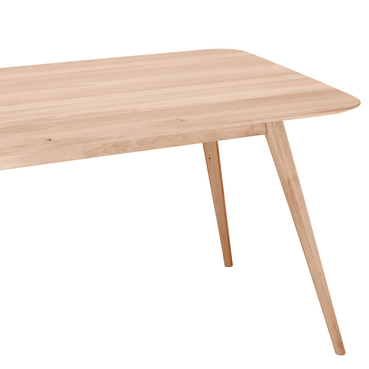 ESSTISCH - Massivholz - Eichefarben, Holz (90/140/75cm) - home24