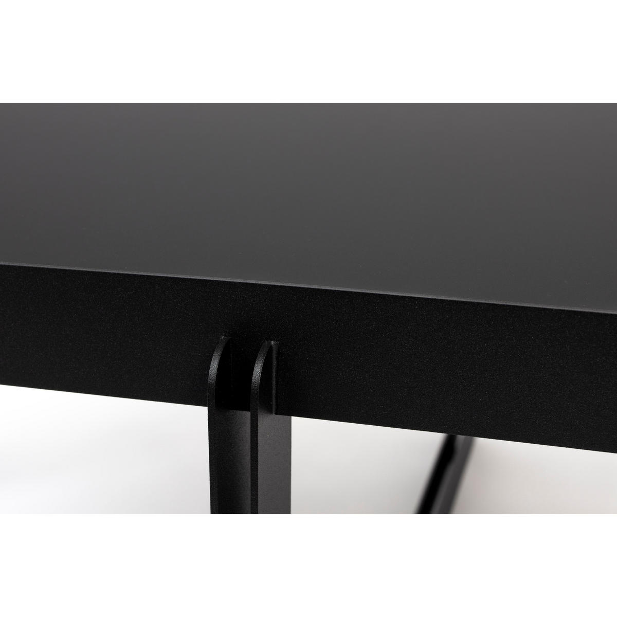COUCHTISCH Centre Oval 102x68 cm Schwarz - Schwarz, Metall (102/68/36cm) - Zuiver