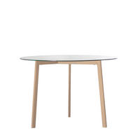 ESSTISCH Eyre Durchsichtig 110 cm x 76 cm - Transparent, Glas (110/110/76cm) - Klast Home