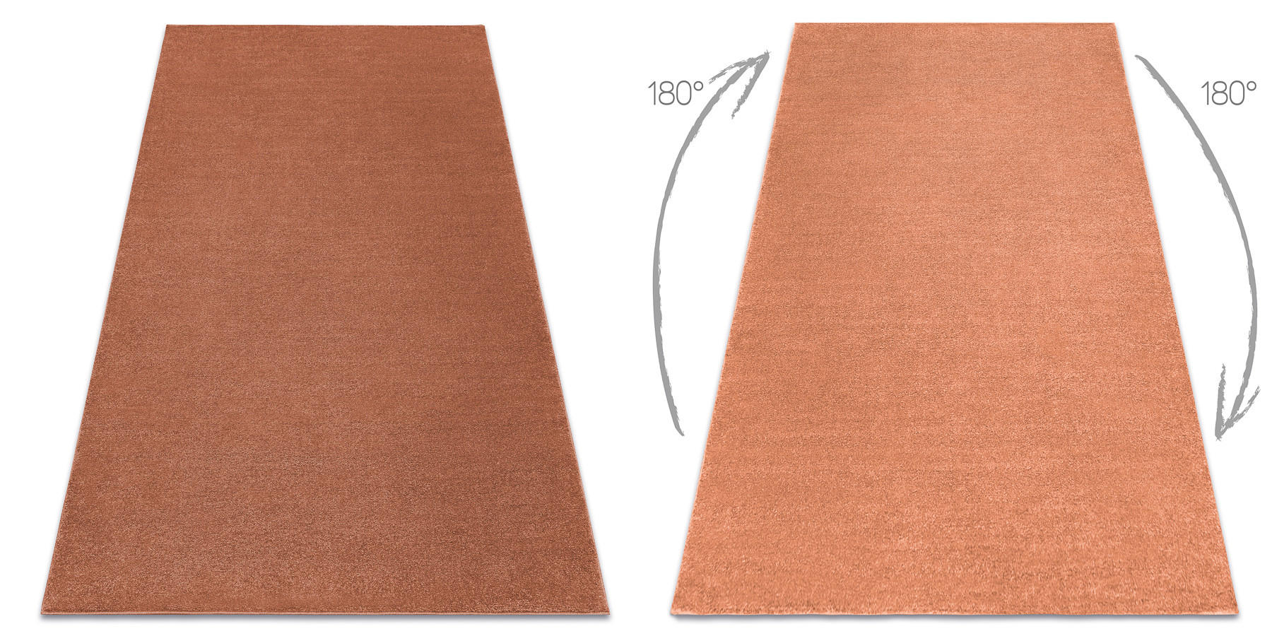 TEPPICH Softy 160/220 cm - Terra cotta, Textil (160/220cm) - rugsX