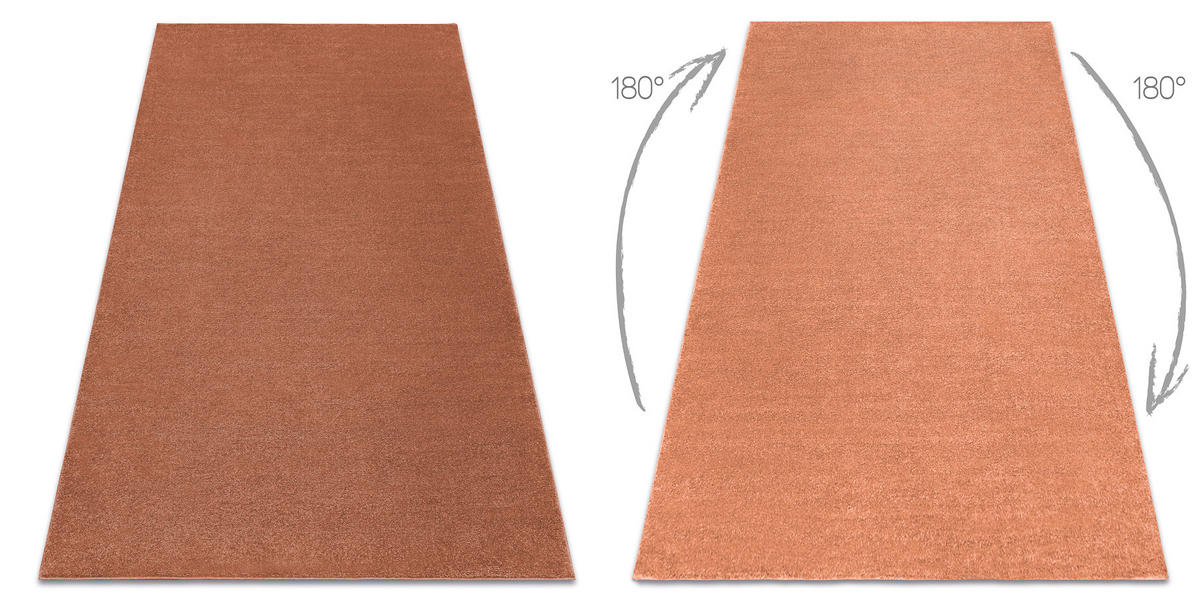 TEPPICH Softy 180/270 cm - Terra cotta, Textil (180/270cm) - rugsX