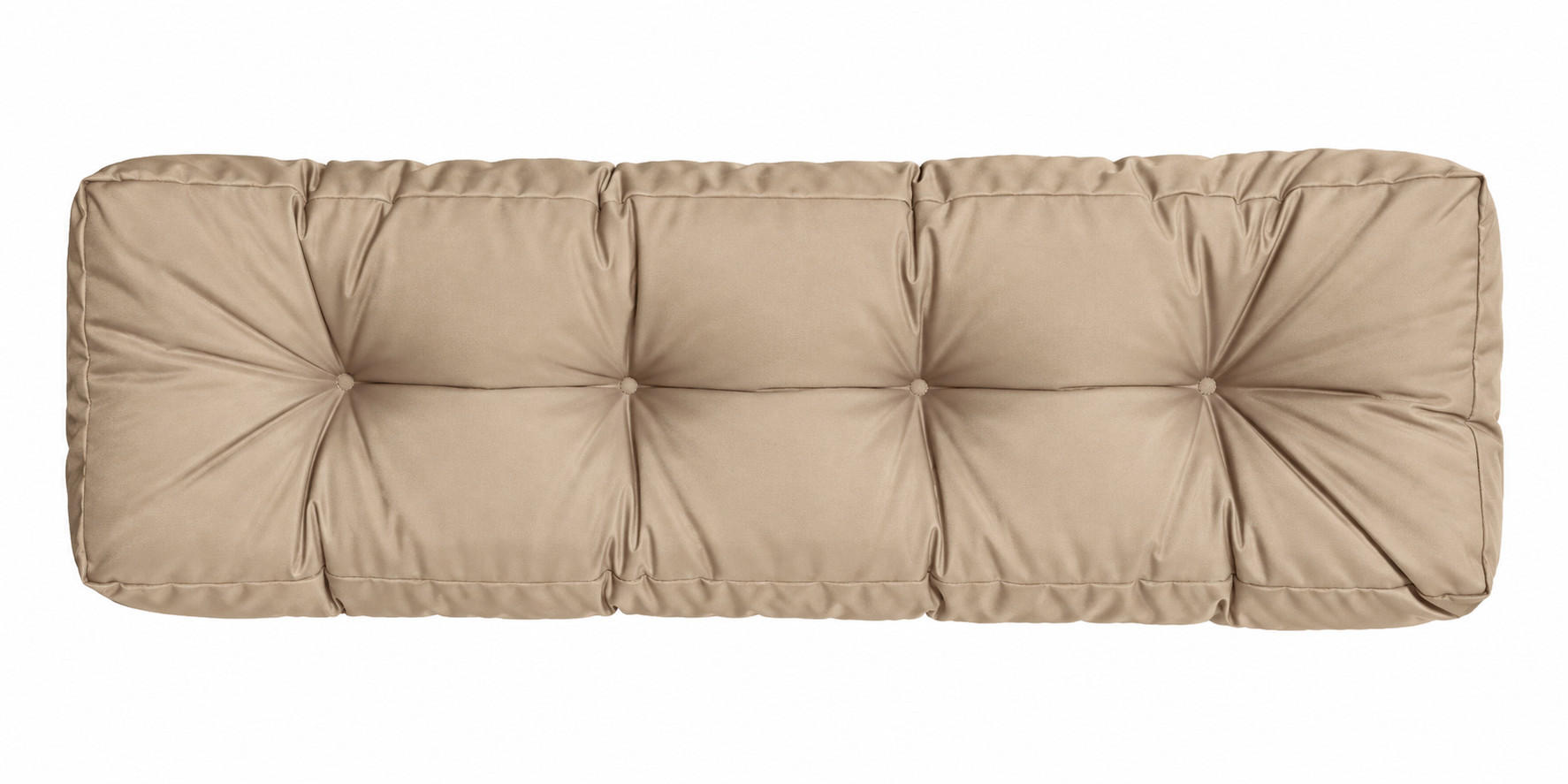 BANKAUFLAGE Sitzkissen Beige Natur 120x40 cm Outdoor Indoor - Beige, Textil (120/40/17cm) - TiborTex