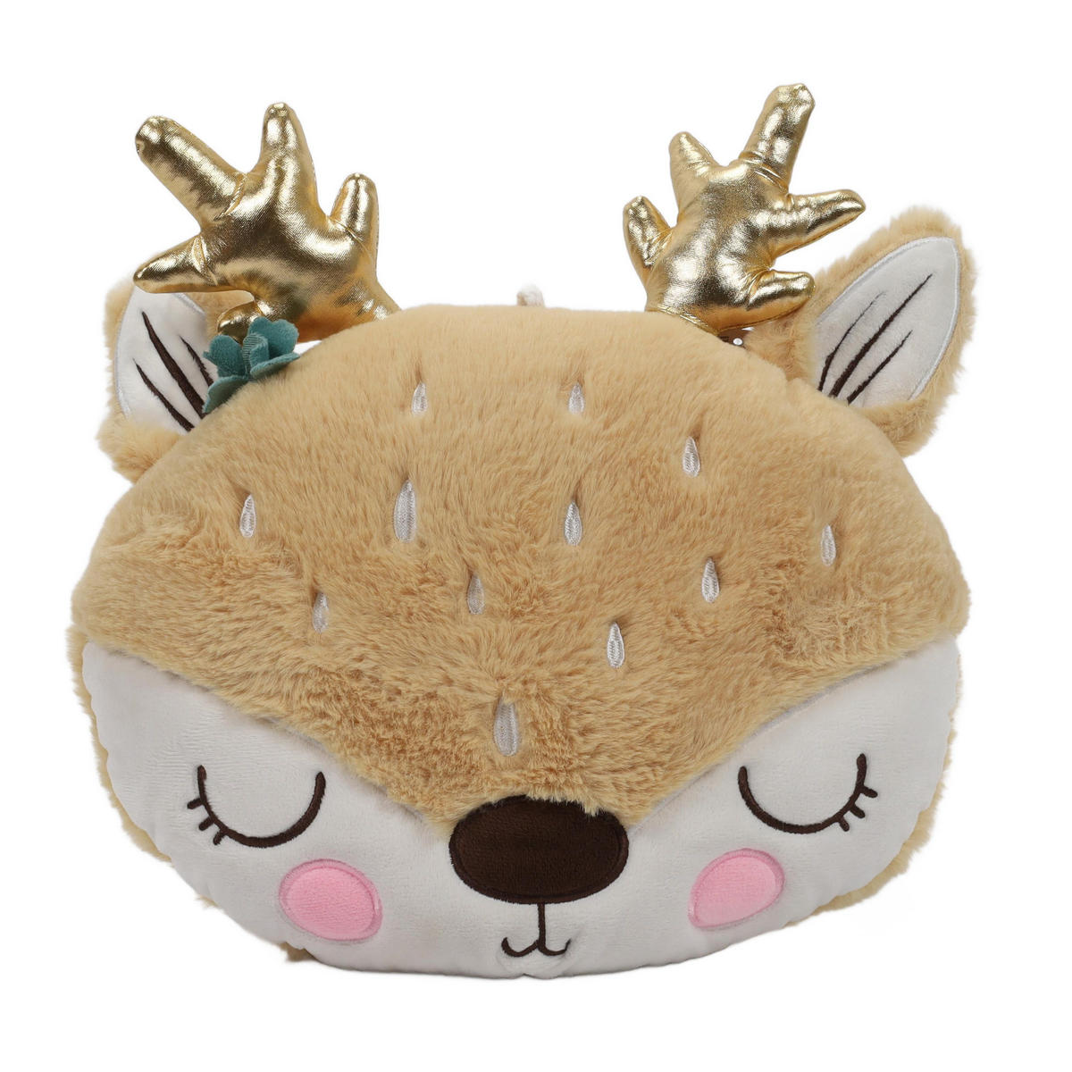 KUSCHELKISSEN Rentier 28/25/10 cm - Multicolor, Textil (25/28cm) - Home Styling Collection